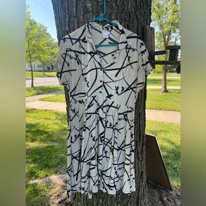 Urban outfitters black and white patterned dress